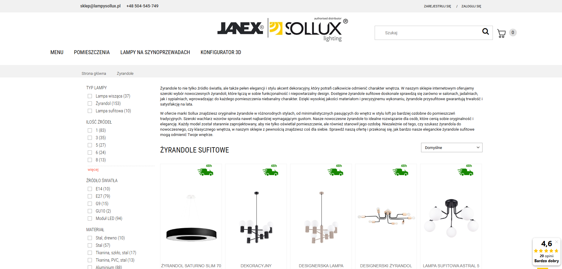 Jak dobrać żyrandol sufitowy do wysokości pomieszczenia?