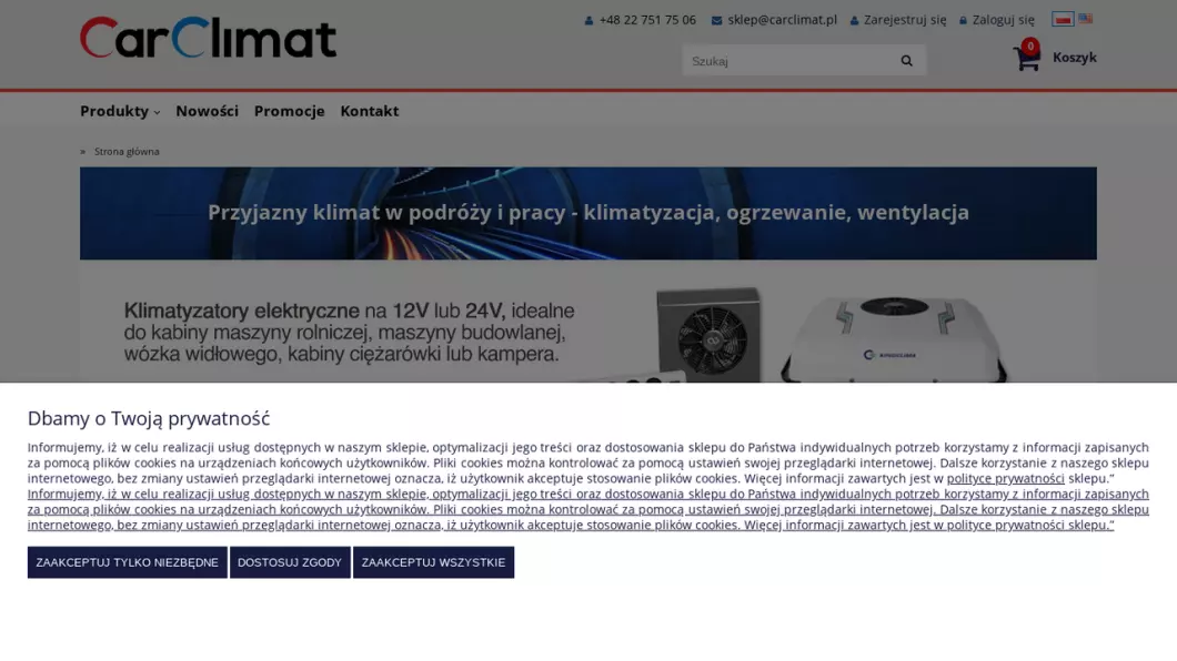 Zrzut ekranu strony CarClimat